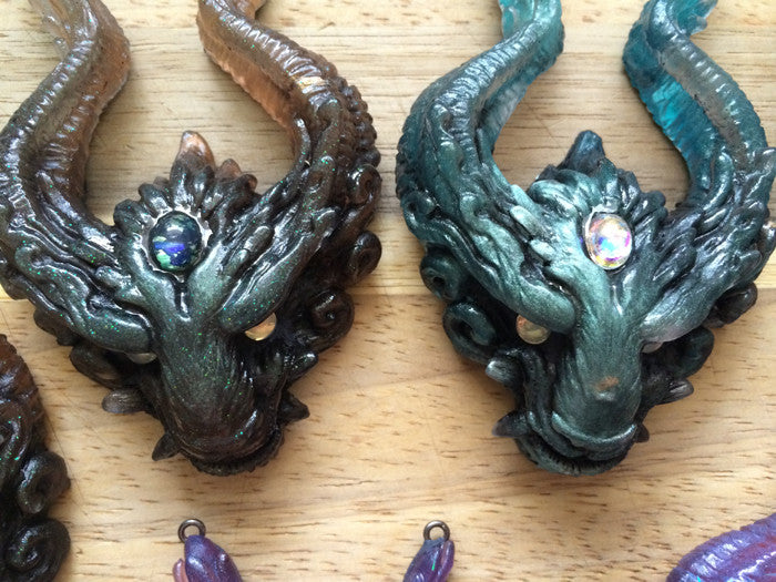 OLD GUARD PENDANT- GREEN + BLUE