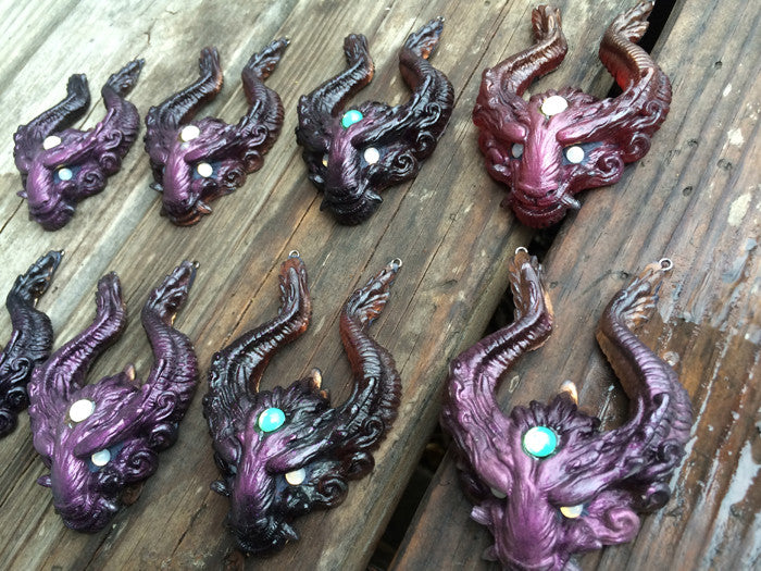 OLD GUARD PENDANT- PURPLES, REDS