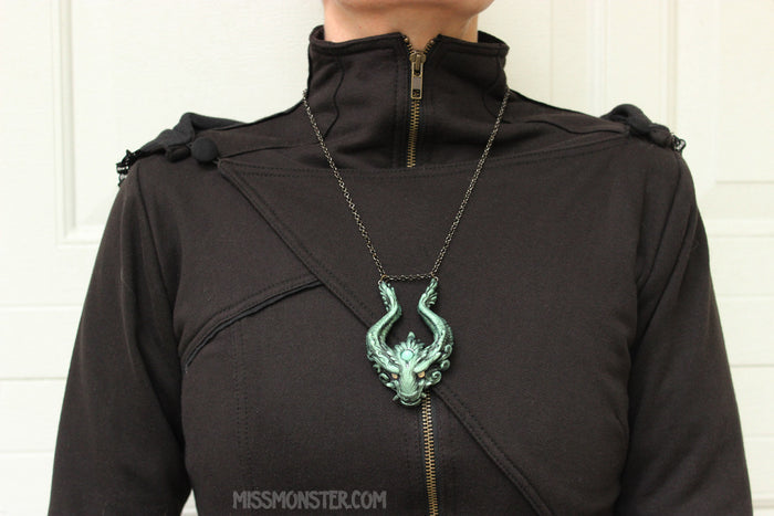 "OLD GUARD" PENDANT- PURPLES WITH AMETHYST