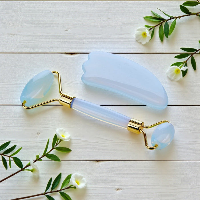 Facial Roller Set -  Opalite