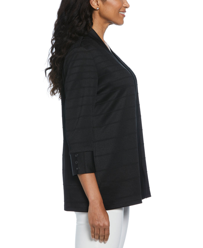 Ottoman Knit Cardigan (Black)