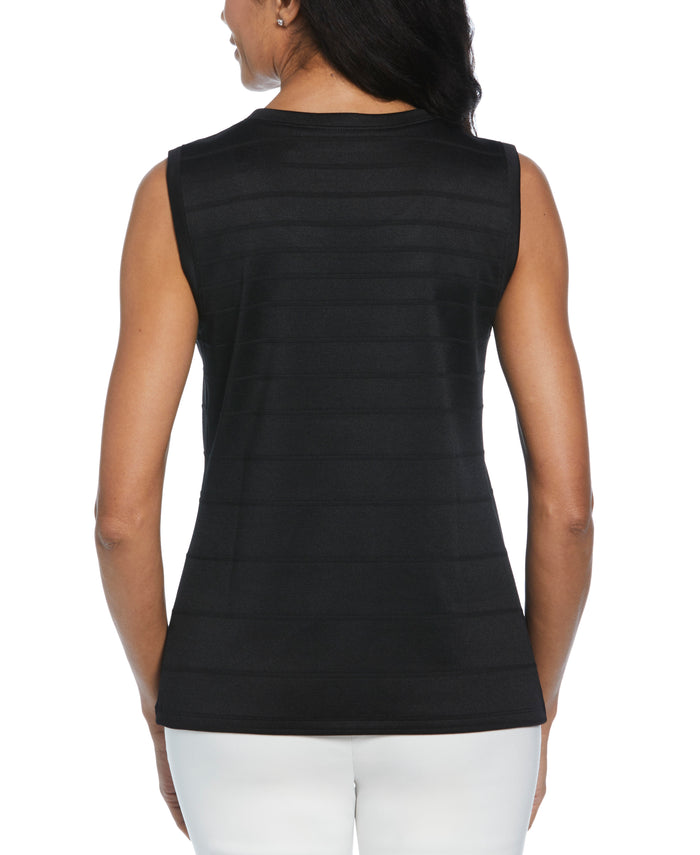 Ottoman Knit Shell Top (Black)