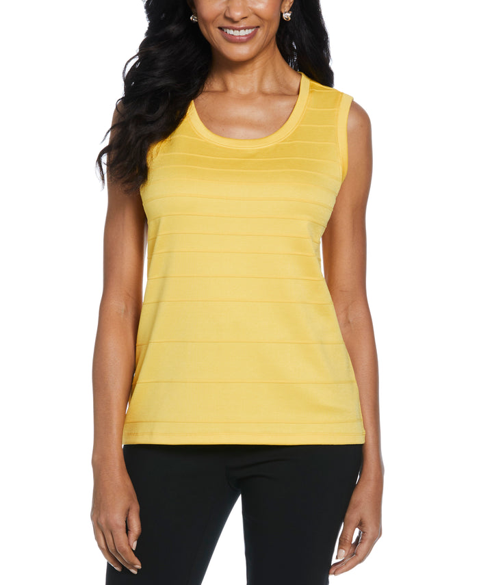Ottoman Knit Shell Top (Daffodil)