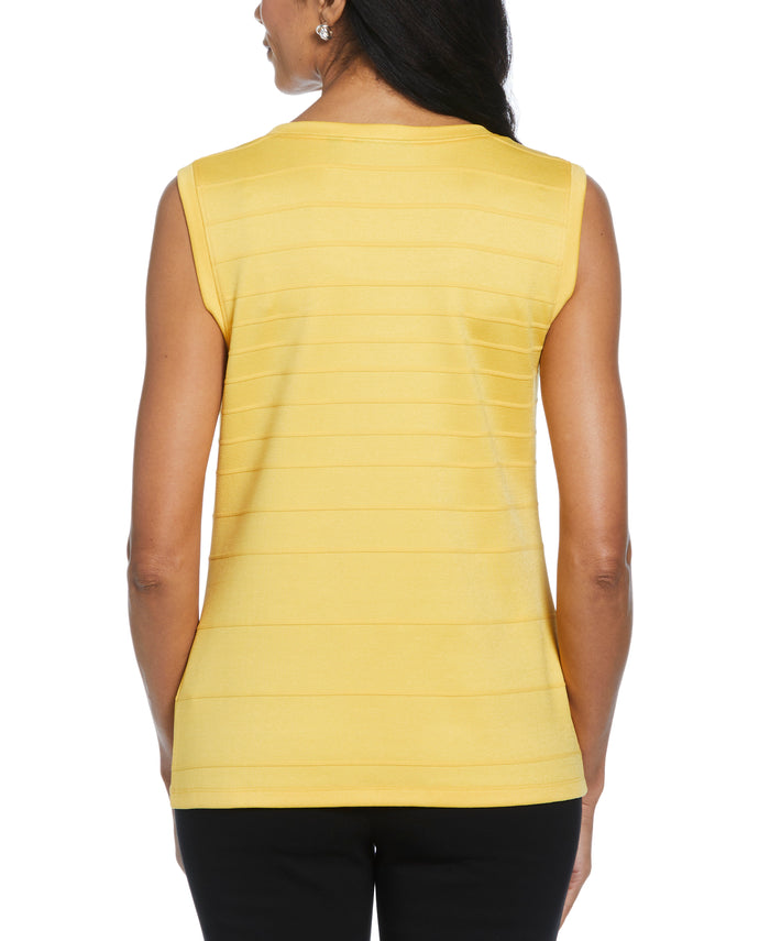 Ottoman Knit Shell Top (Daffodil)