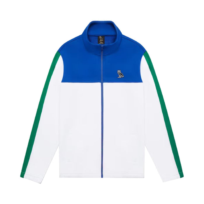 OVO All Court Track Jacket White/Blue/Green