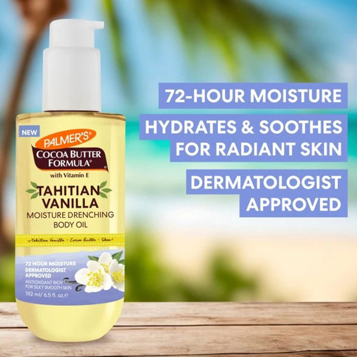 Palmer's Cocoa Butter Formula Tahitian Vanilla Moisture Drenching Body Oil 6.5oz/ 192ml