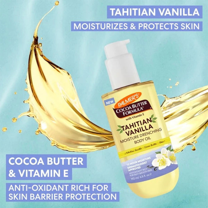 Palmer's Cocoa Butter Formula Tahitian Vanilla Moisture Drenching Body Oil 6.5oz/ 192ml