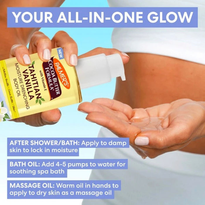 Palmer's Cocoa Butter Formula Tahitian Vanilla Moisture Drenching Body Oil 6.5oz/ 192ml
