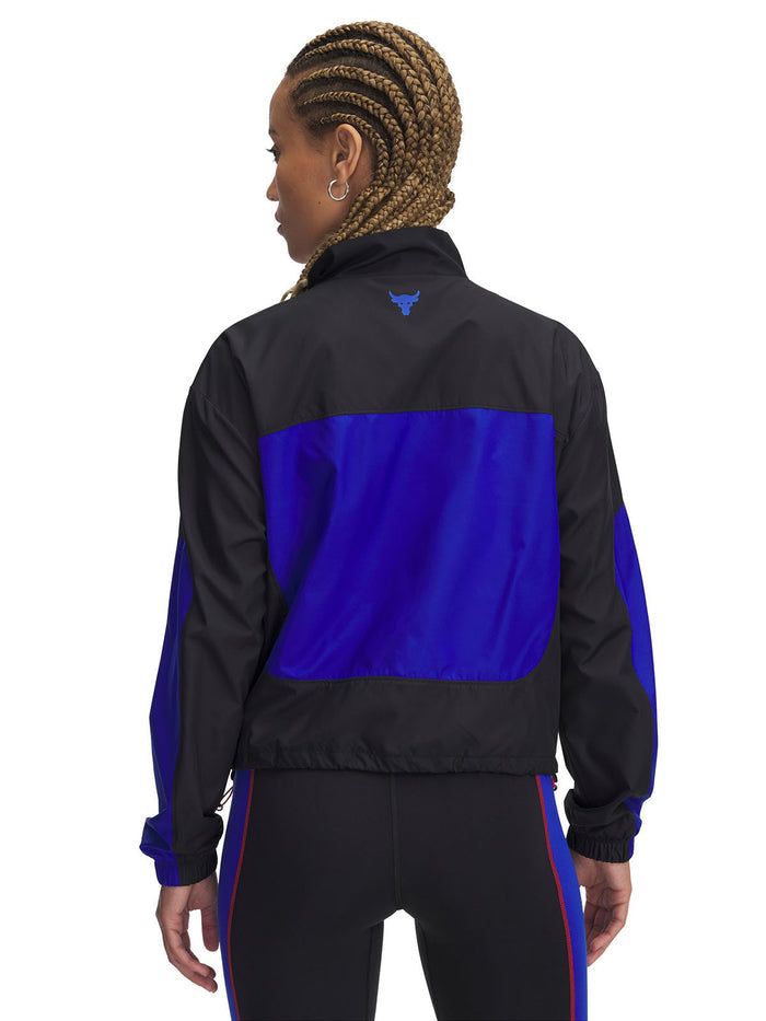Parka sin mangas UA Project Rock negro para mujer