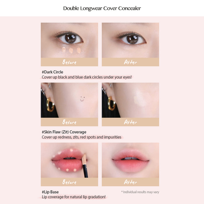 [PERIPERA] Double Longwear Cover Concealer - CLUB CLIO