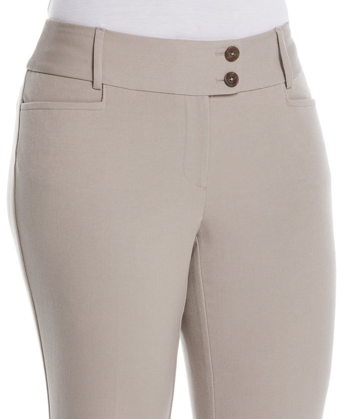 Petite Curvy Fit Boot Cut Pant (Summer Straw)