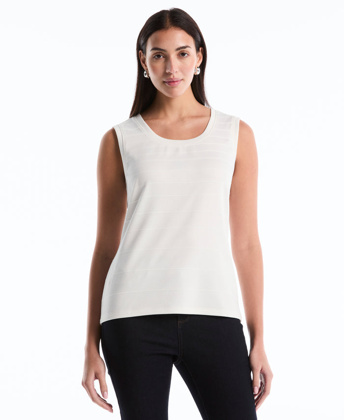 Petite Ottoman Knit Top (Star White)