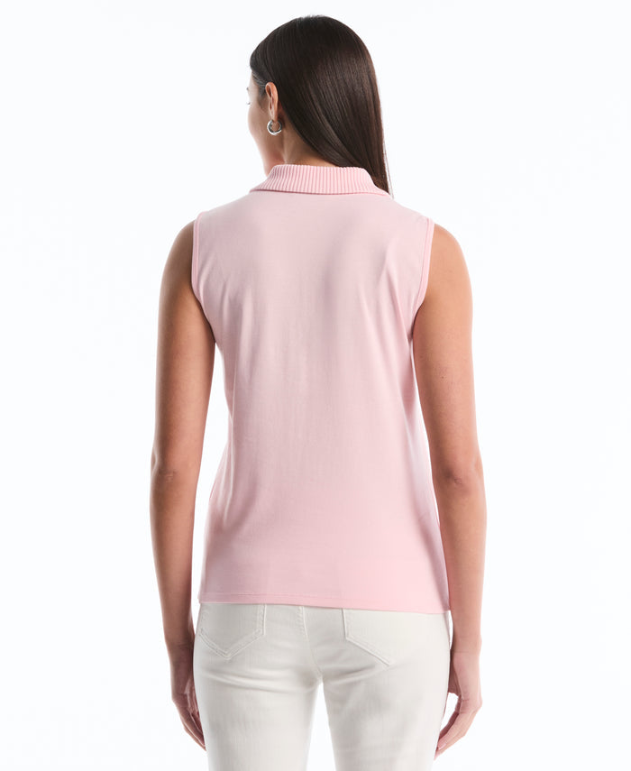 Petite Polo Top (Almond Blossom)