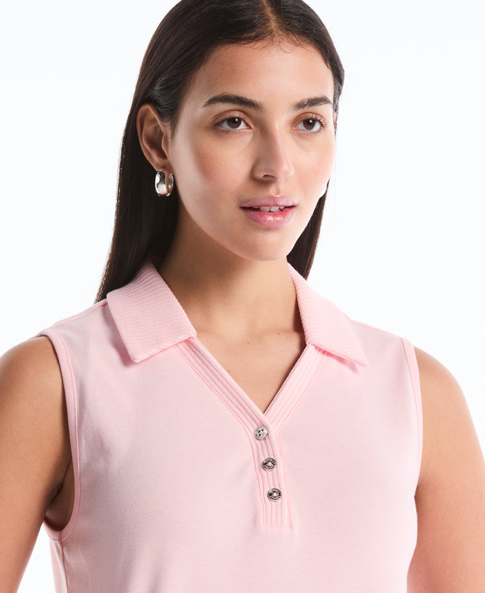 Petite Polo Top (Almond Blossom)