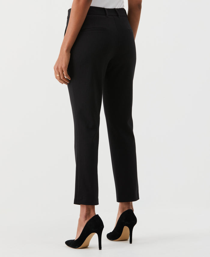 Petite Straight Leg Ankle Pant (Graphite)