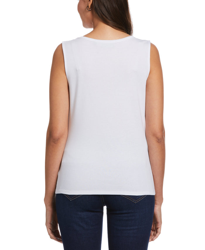 Tank Top with Hardware (White)