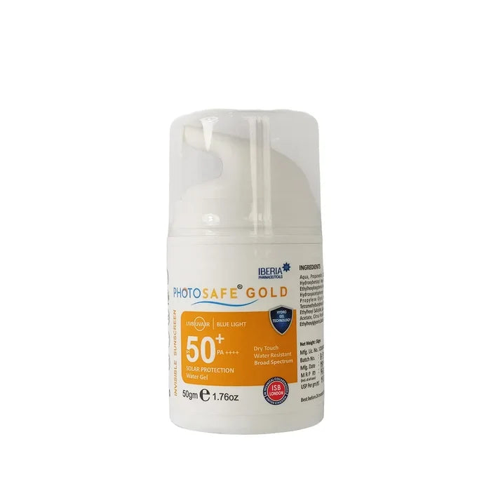 Photosafe Gold Invisible Sunscreen Gel 50gm