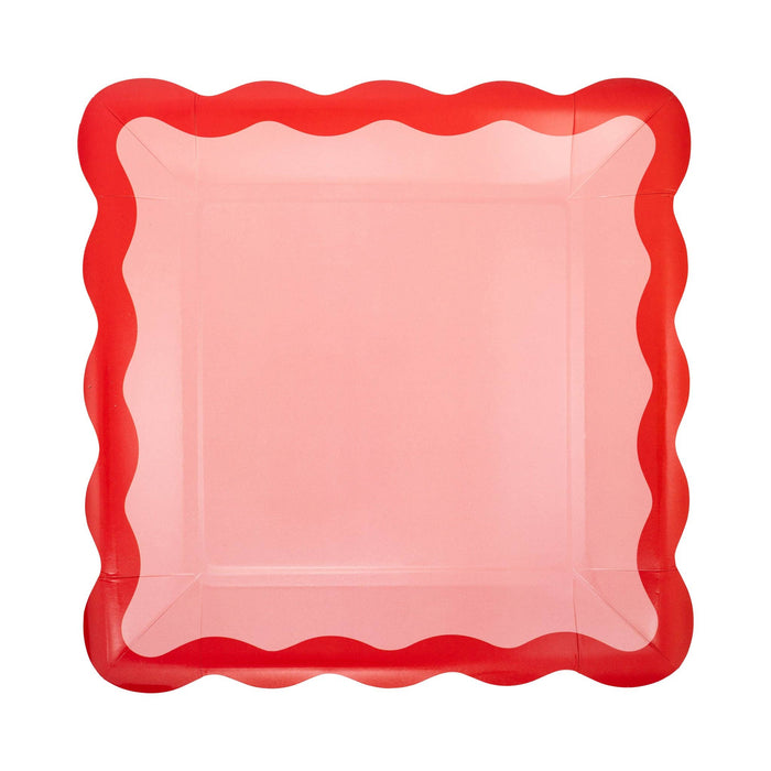 Pink and Red Ric Rac Plate