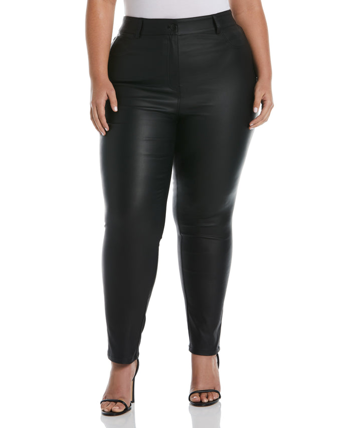 5-Pocket Coated Twill Pant (Black)