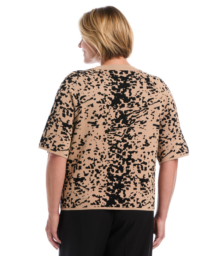 Plus Size Boxy Sweater (Tobacco Brown)