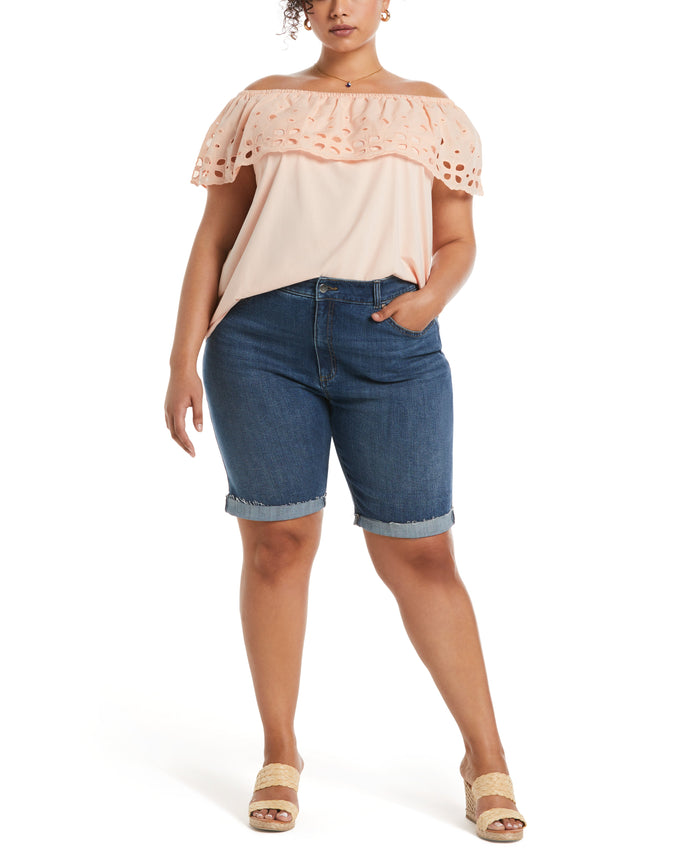 Classic Fit Denim Bermuda Short (Coastal)