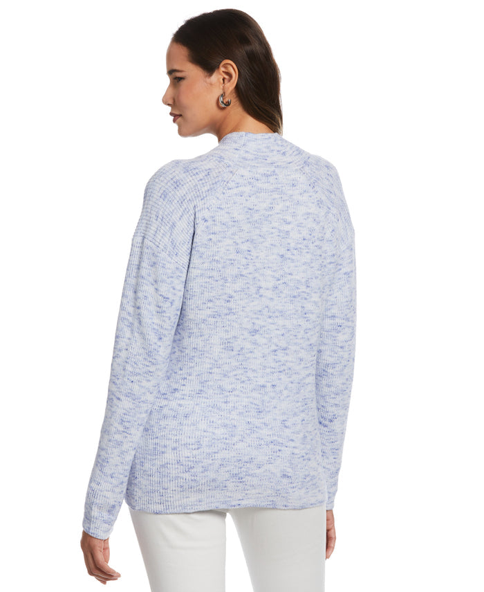 Cutout Neck Sweater (Dazzling Blue)
