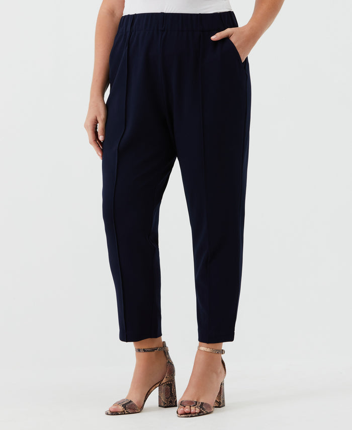 Easy Pull On Pant (Navy)