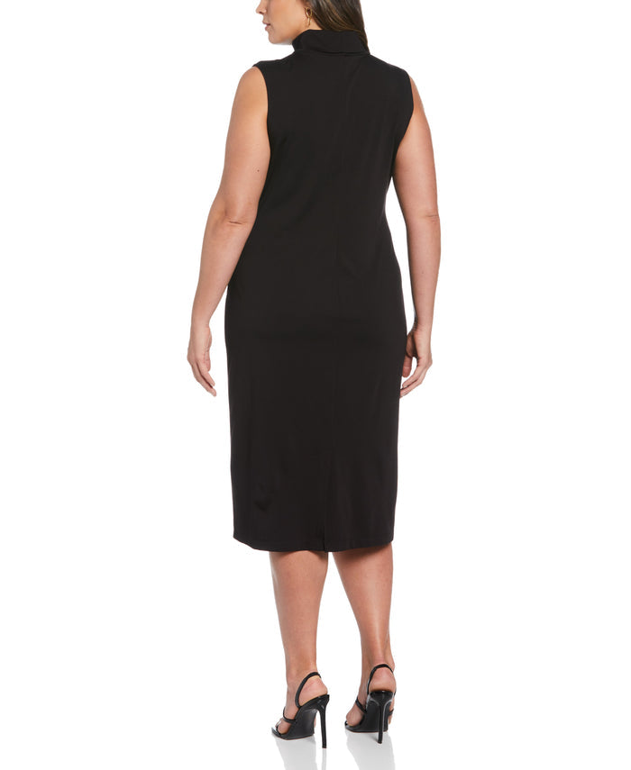 Funnel Neck Dress (Black)