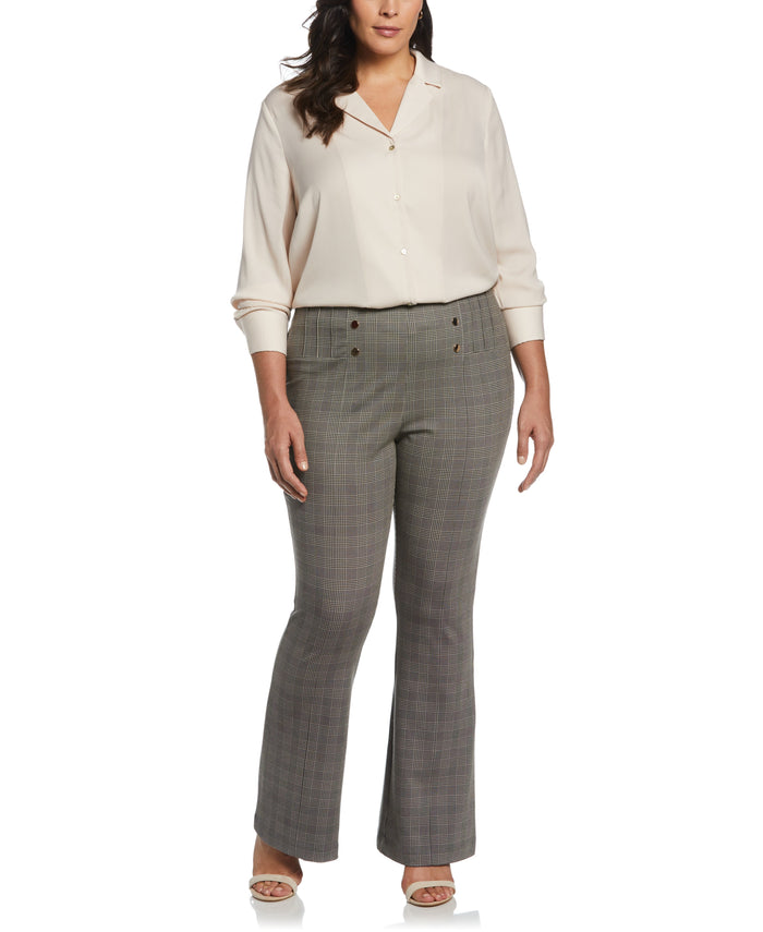 Notch Collar Silk Blouse (Shell)
