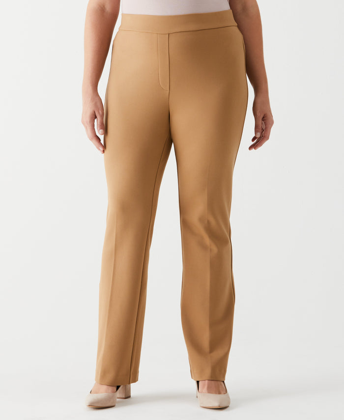 Plus Size Boot Cut Pull-On Pant (Tigers Eye)