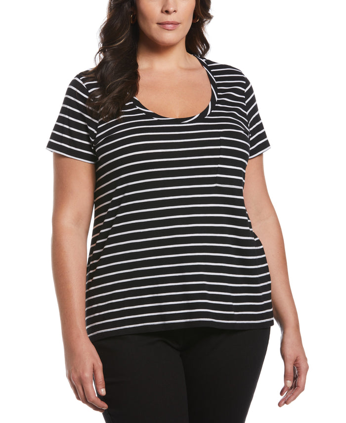 Stripe Slub Tee (Black)