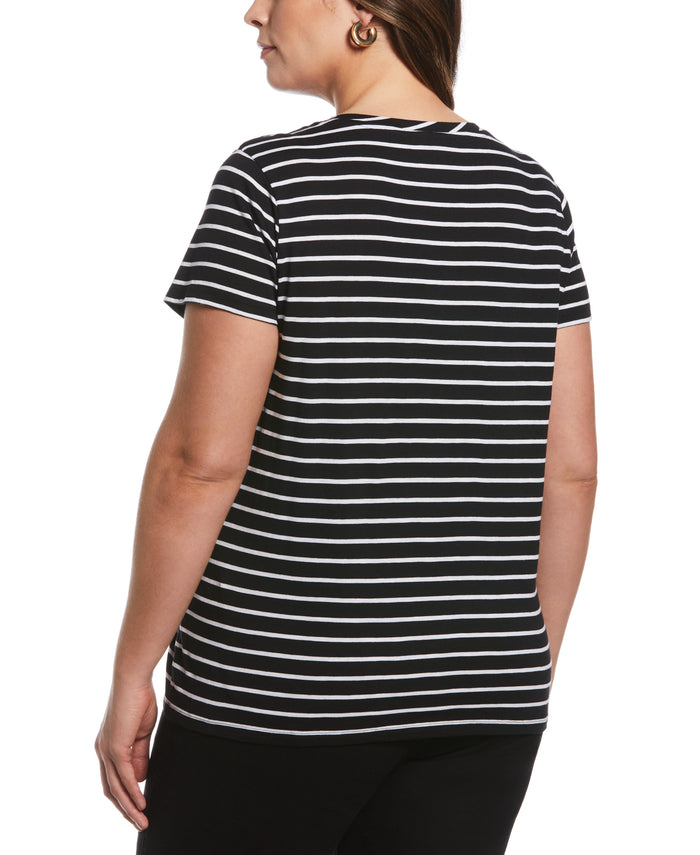 Stripe Slub Tee (Black)