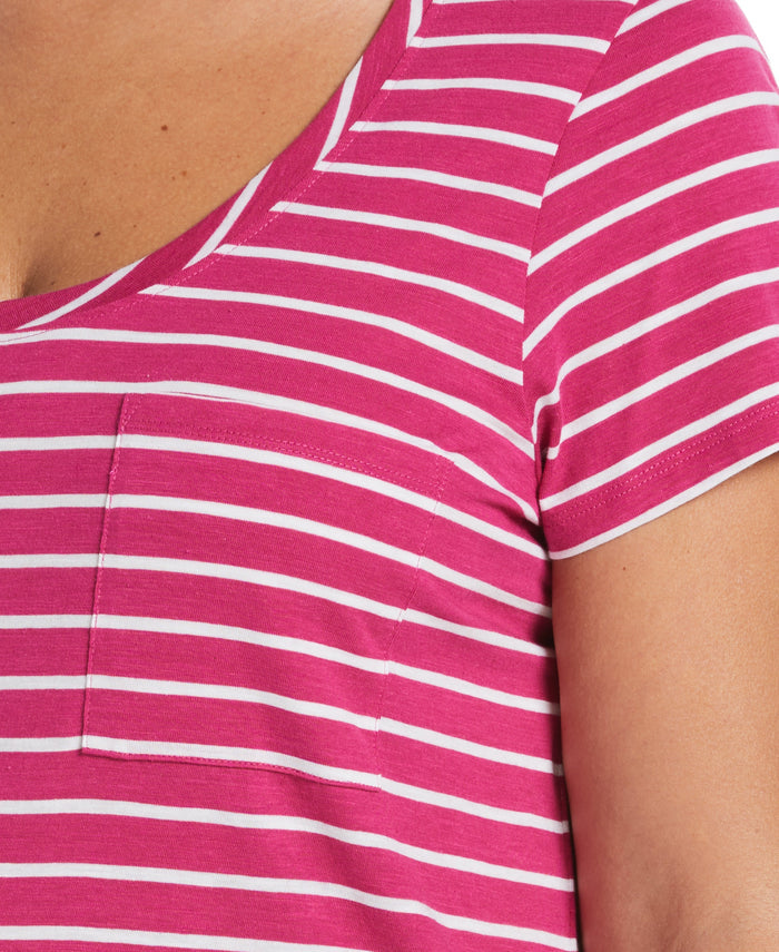 Stripe Slub Tee (Cosmo Pink)