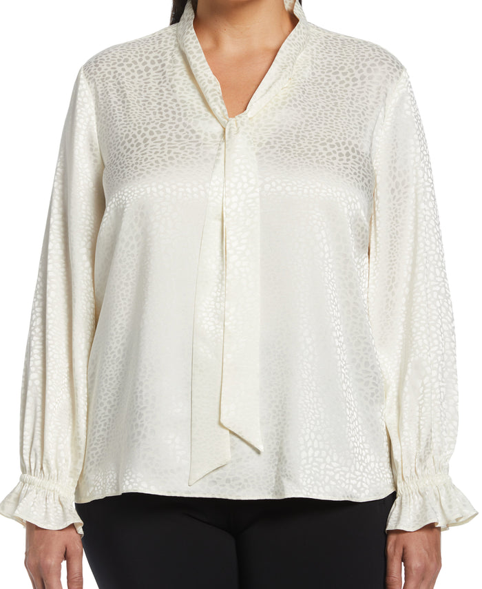 Tie Front Blouse (Star White)