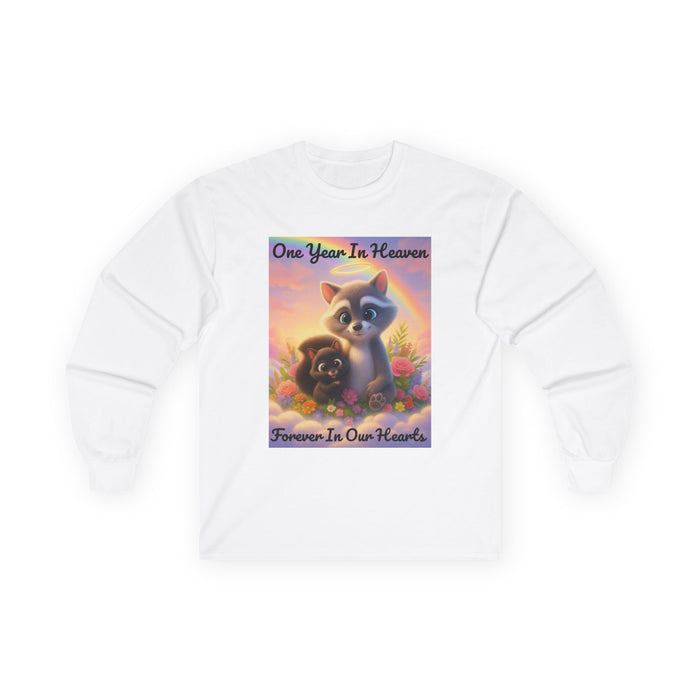 P'Nut & Fred Memorial Long Sleeve Tee, One Year in Heaven, Forever In Our Hearts