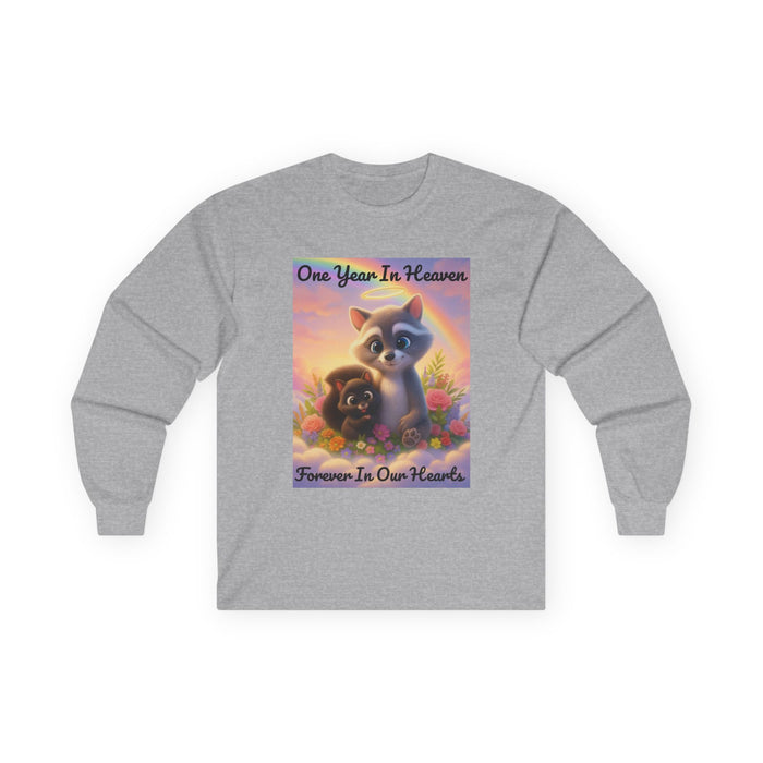 P'Nut & Fred Memorial Long Sleeve Tee, One Year in Heaven, Forever In Our Hearts