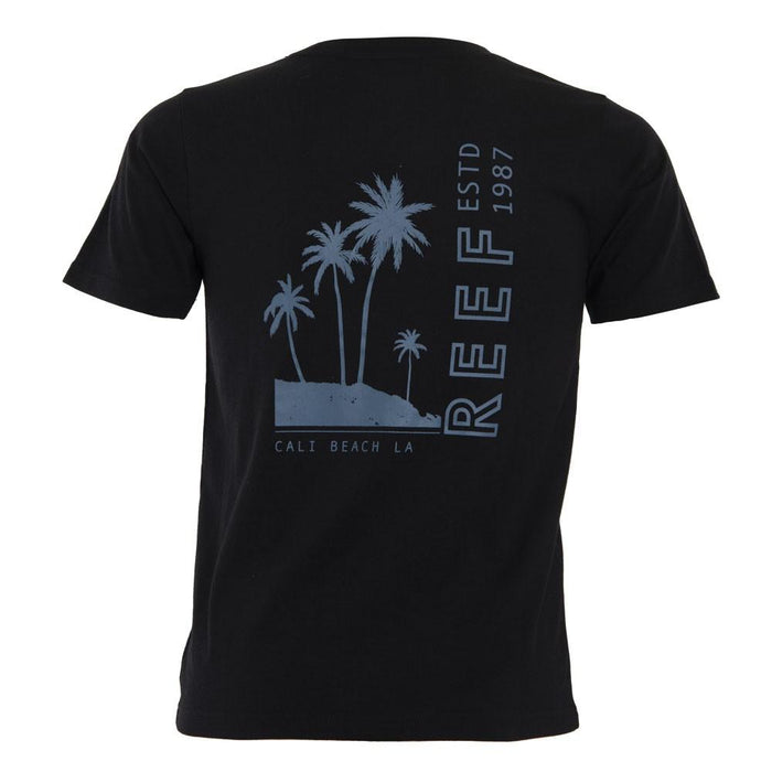 Polera Kids Palm Black Grey