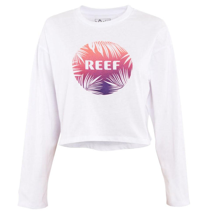 Polera Women Manga Larga Crop Blanco