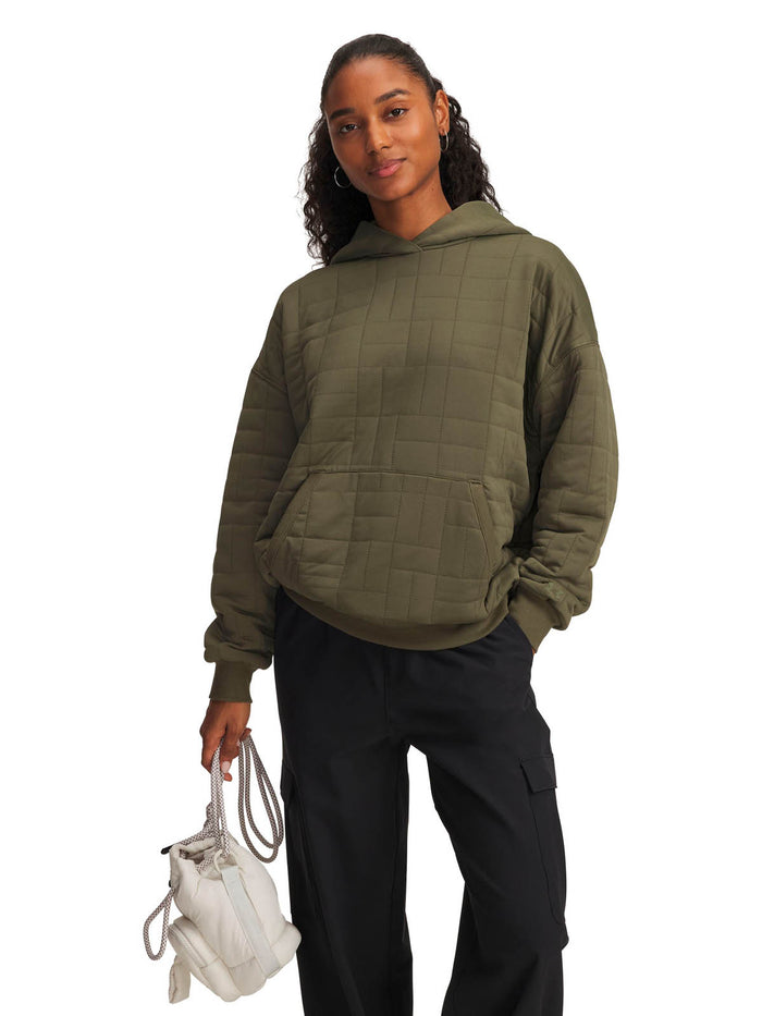 Polerón Lifestyle para mujer Unstoppable Fleece Textured verde Under Armour