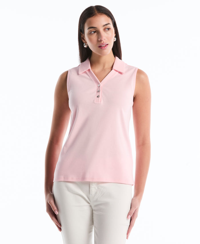 Petite Polo Top (Almond Blossom)