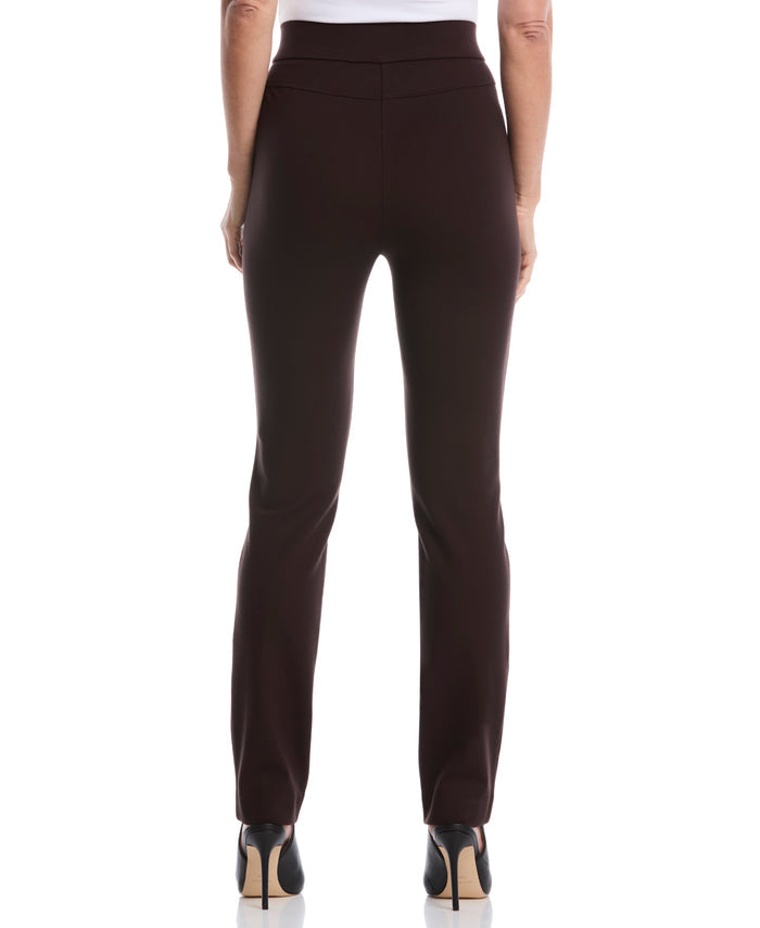 Ponte Slim Leg Pant (Dark Chocolate)