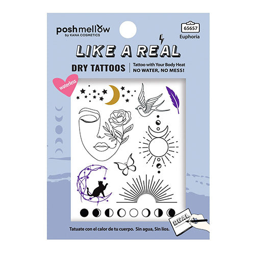 Posh Mellow Like A Real Dry Tattoo Stickers