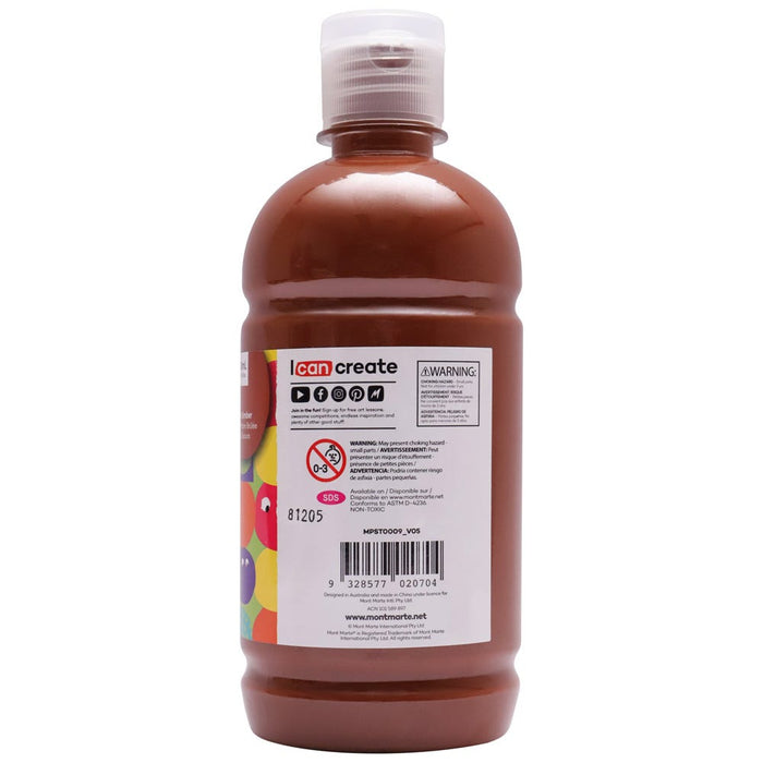 Poster Paint 500ml  (16.91 US fl.oz) - Burnt Umber