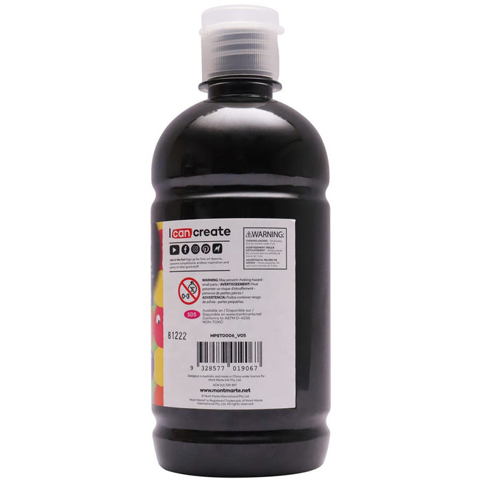 Poster Paint 500ml (16.91 US fl.oz) - Lamp Black