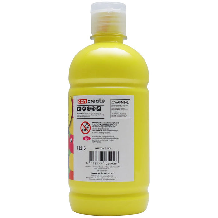 Poster Paint 500ml (16.91 US fl.oz) - Lemon Yellow