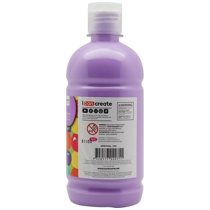 Poster Paint 500ml (16.91 US fl.oz) - Light Purple