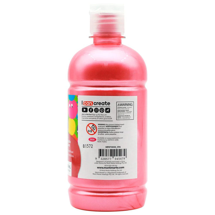 Poster Paint 500ml (16.91 US fl.oz) - Metallic Coral