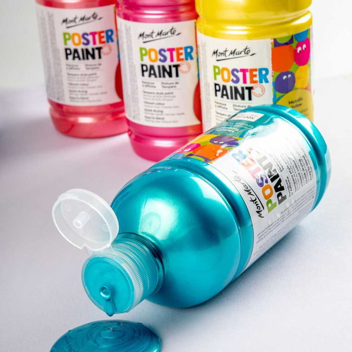 Poster Paint 500ml (16.91 US fl.oz) - Metallic Coral