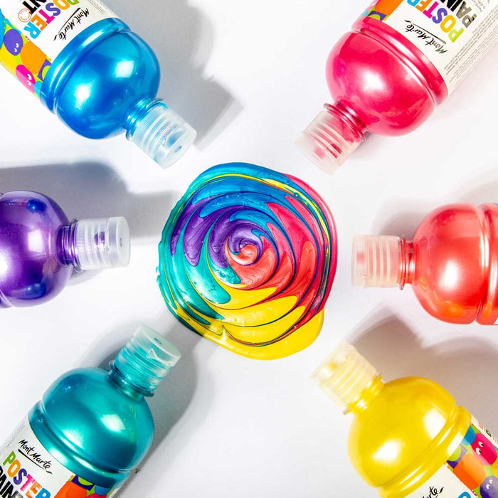 Poster Paint 500ml (16.91 US fl.oz) - Metallic Coral
