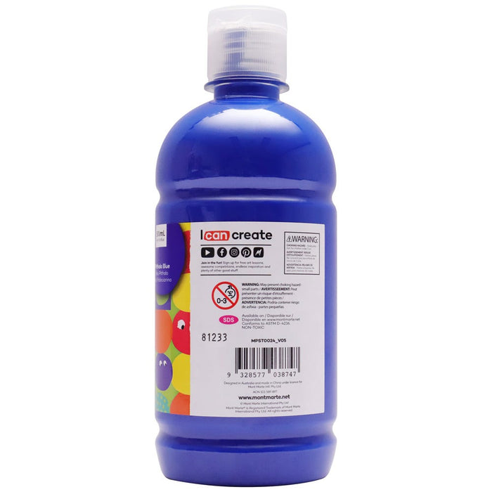Poster Paint 500ml (16.91 US fl.oz) - Phthalo Blue
